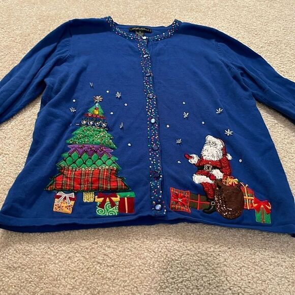 DESIGNERS ORIGINALS SIZE MEDIUM CHRISTMAS SWEATER - Picture 1 of 8
